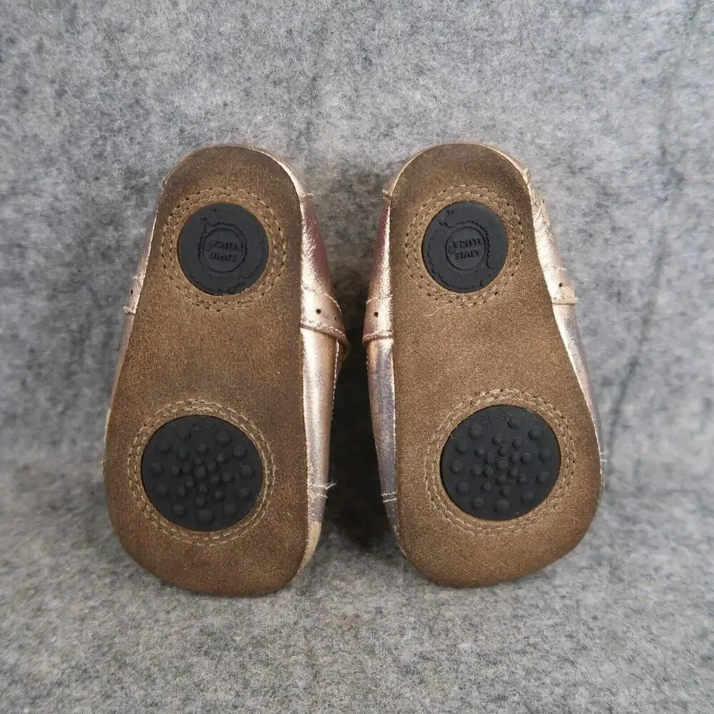 Livie & Luca Shoes Baby 6-12 Months Cora III Rosegold Metallic Mary Jane Leather